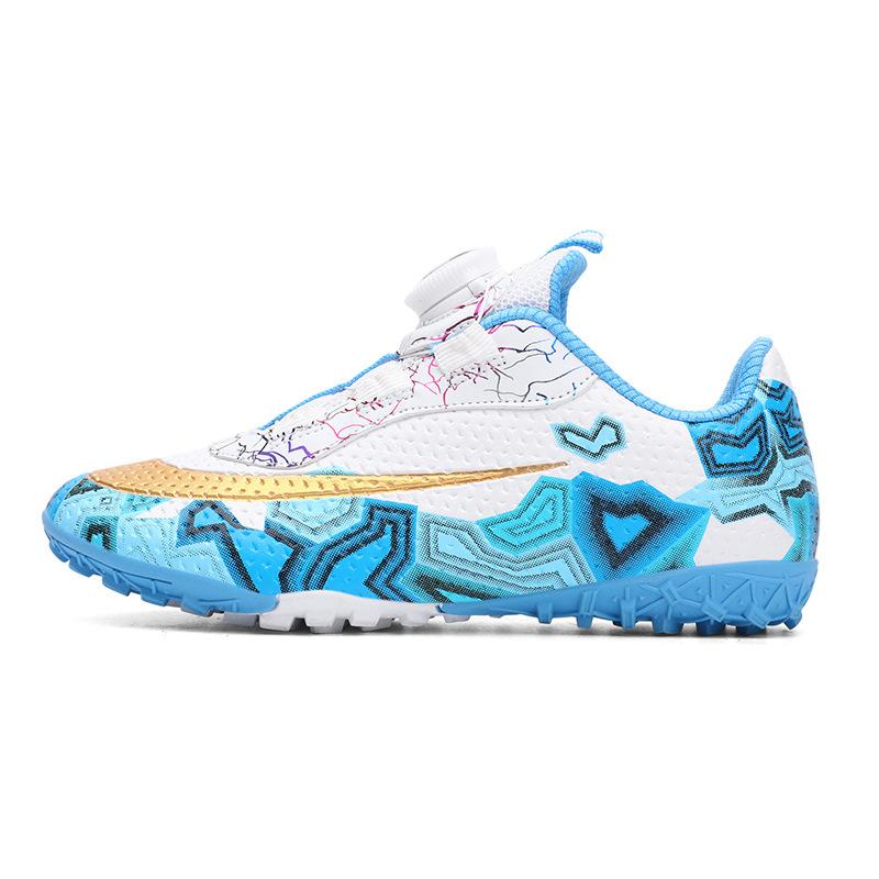 

Rotary buckle new children s football shoes broken nails TF boys and girls primary school students AG nails artificial competition training shoes 38