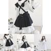 Beautiful Gothic Lolita Dress With Apron And Headdress Perfect For Cosplay Events