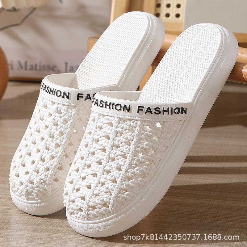Summer Style: Cushioned, Non-Slip Sandals with Unique Toe Holes and Soft Sole