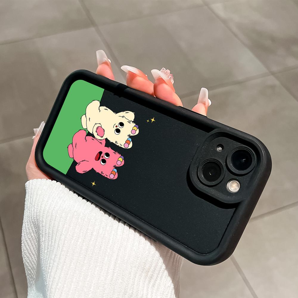 Soft Silicone Square Ladder Printing Pattern Phone Casing Full Cover Camera Shockproof Protection Rubber Case for Xiaomi Redmi