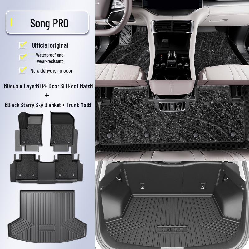 "2025 BYD Song PRO DMi Second Gen TPE Floor Mats - Full Coverage PRO Accessories”