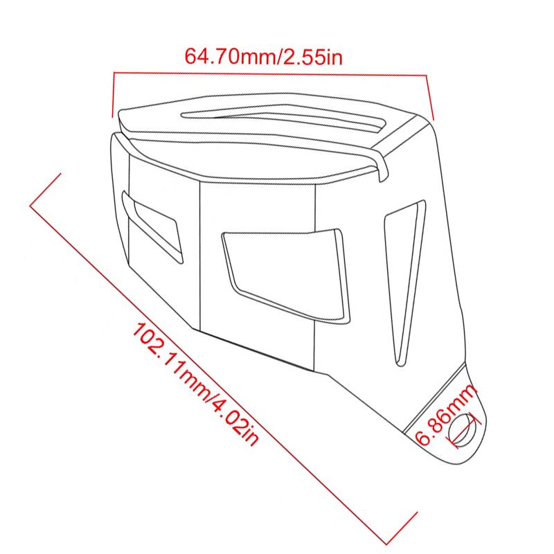For BMW R1200 R1250 GS HP LC GS1250 1200 GSA 2018-2025 Rear Brake Oil Reservoir Cover Guard Protector R1200GS R1250GS ADVENTURE