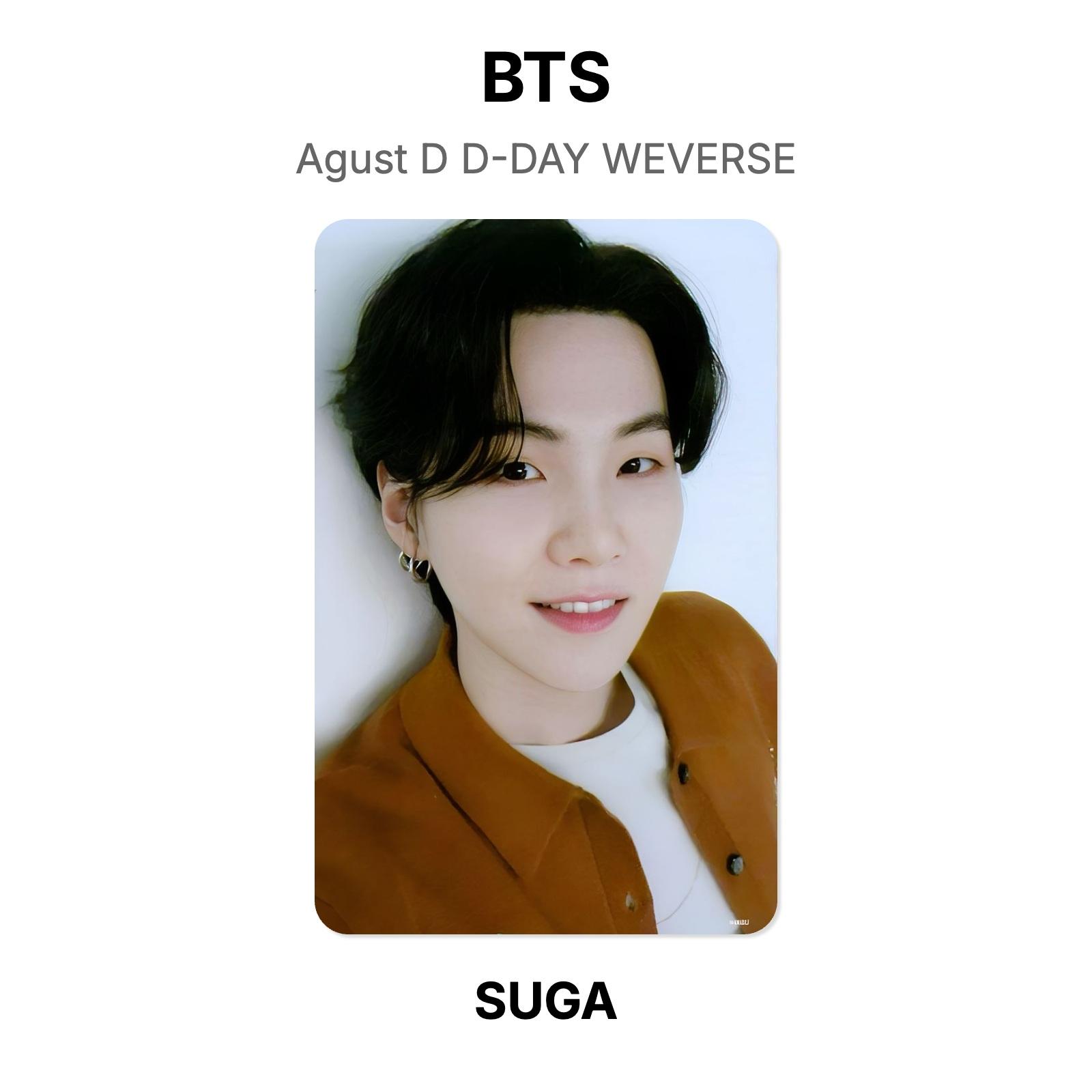 BTS Agust D D-DAY WEVERSE Official Photocard SUGA