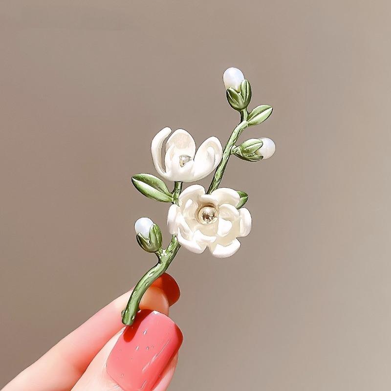 New Alloy Brooch High-end Niche Women's Peony High-end Pin Coat Suit High-end Versatile Brooch