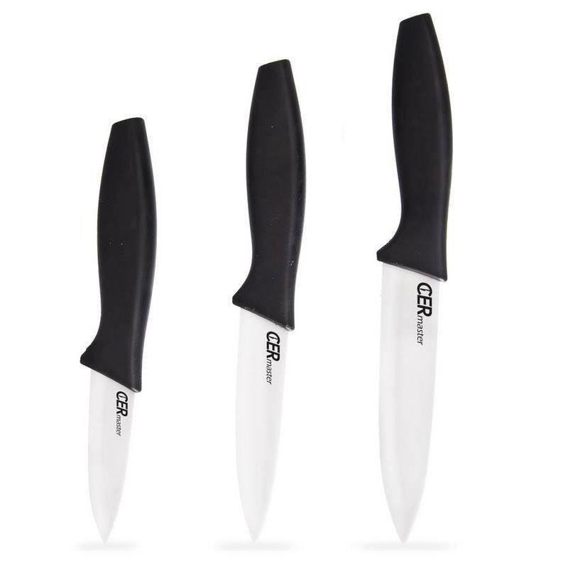 3x Cuțite de Bucătărie Ceramice Cuțit Universal Set Complet de Cuțite pentru Tăiat
