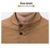 Men's Trendy Cotton Padded Jacket - 2025 Autumn/Winter, Warm, Windproof, Stand Collar, Versatile Outerwear for Youth.