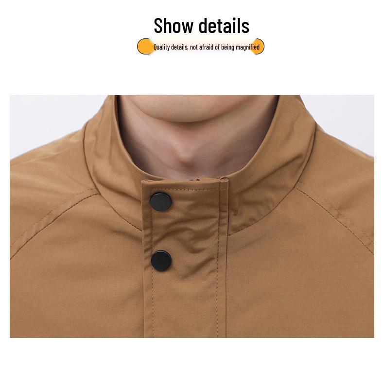 Men's Trendy Cotton Padded Jacket - 2025 Autumn/Winter, Warm, Windproof, Stand Collar, Versatile Outerwear for Youth.