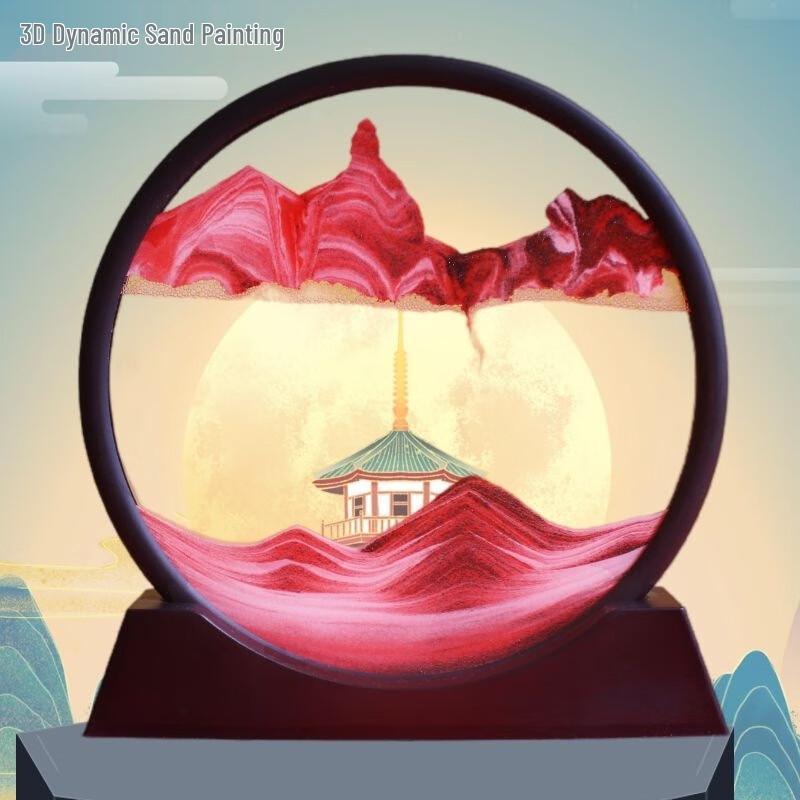 TLAKEHO Flow Sand Art Hourglass Decoration