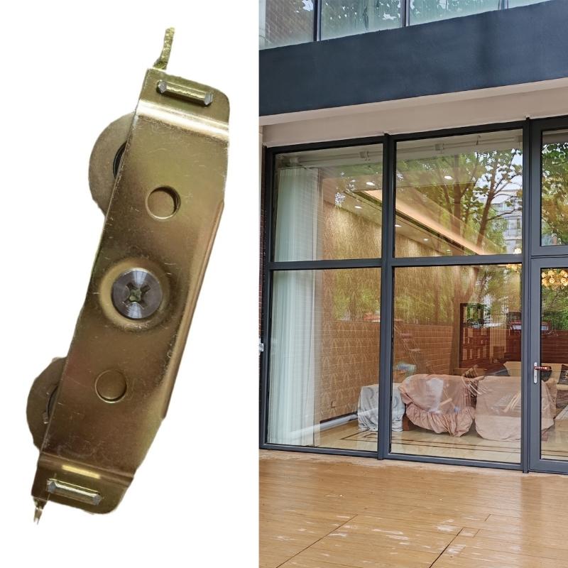 1/2/3pcs Sliding Glass Door Rollers 1-1/4inch Steel Ball Bearing Aluminum Alloy Window Door Pulley Rollers Easy To Use