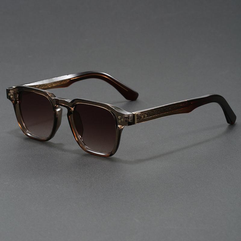 Classic Square Sunglasses Men Vintage Luxury Brand Sun Glasses for Men Fashionable High Quality Shades UV400 Travel Beach Party