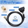 Professional Shampoo Bowl Sprayer Head Hose Kit Salon Hose Sprays Head Attachment for Salon, Barber Shop Enduring