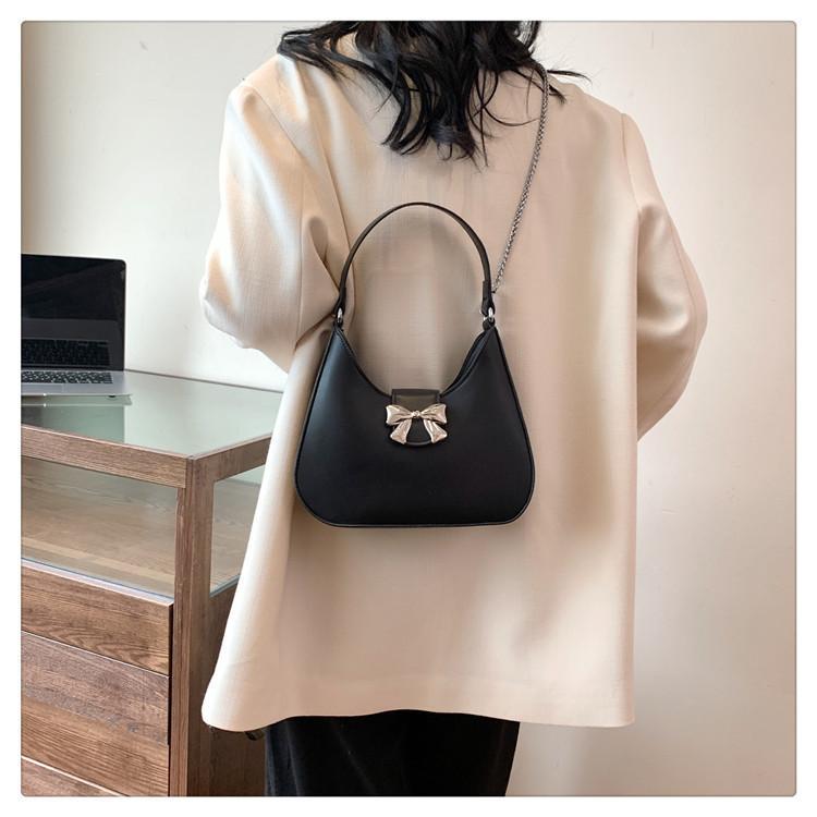 2024 Summer New Candy Color Butterfly Bow Armpit Bag Sweet And Fresh Style