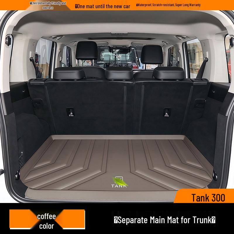 Eco-Friendly Waterproof & Dustproof Trunk Mat for Tank 300 - Car Interior Accessory Tank 300 New Energy/2024-2025