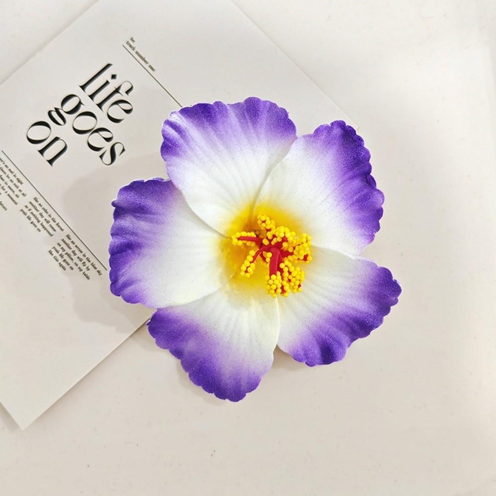 Egg Flower Hawaiian Flower Hair Clips Bohemian Flower Romantic Hibiscus Hairpins Decorative Headdress Head Side Clip Beach Party