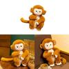 Gold Silk Monkey Plush Toy With Realistic Design For Kids And Collectors