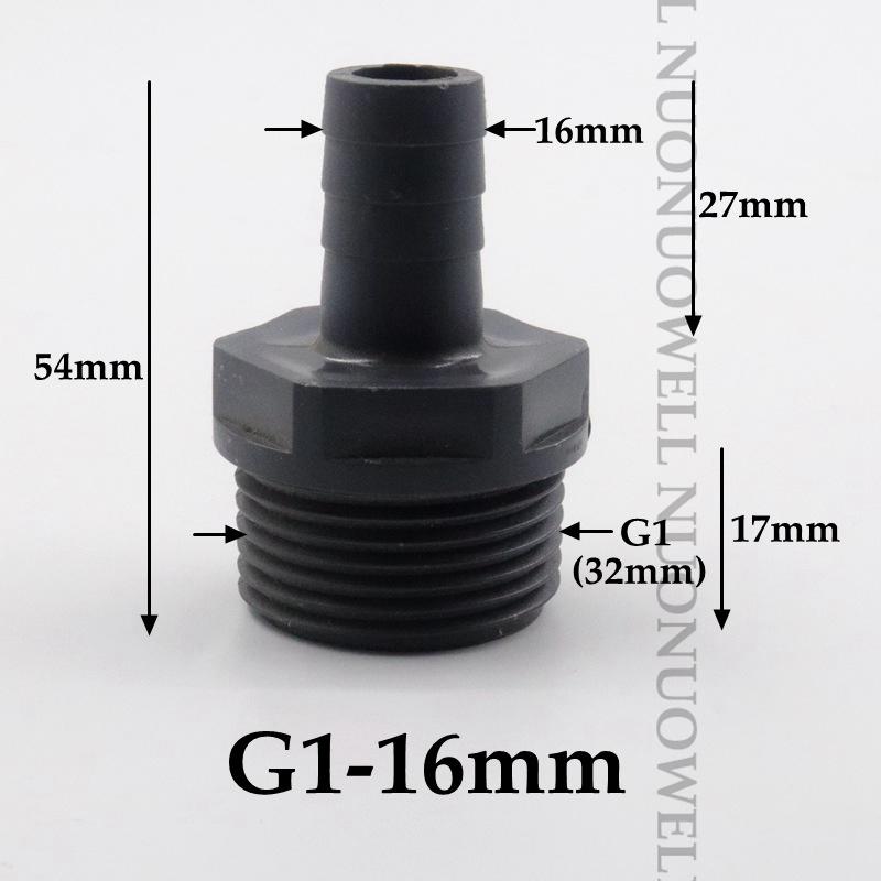 

1~20 шт Пагода З.Д. 16~50 мм До 1 ~2 ПВХ Пластиковий З єднувач із Зовнішньою Різьбою Шлангові З єднання Фітинги для Іригаційних Труб Адаптер для Шланга 1pcs