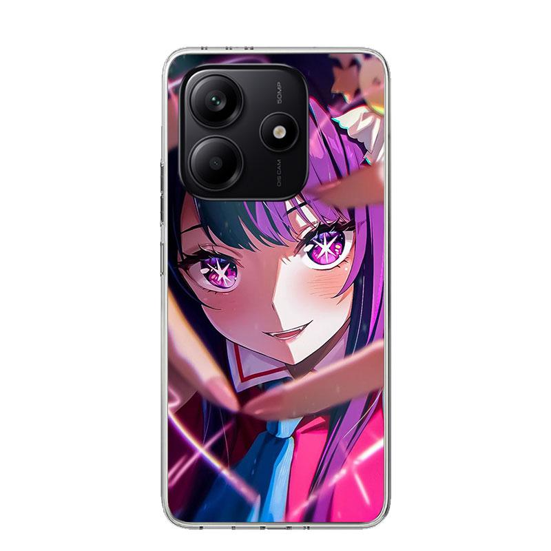 Oshi No Ko Phone Case For Xiaomi Redmi Note 15 14 13 12S 12 Pro Plus 11S 11E 11 11T 10S 10 Art Soft Pattern Cover Redmi Note 14