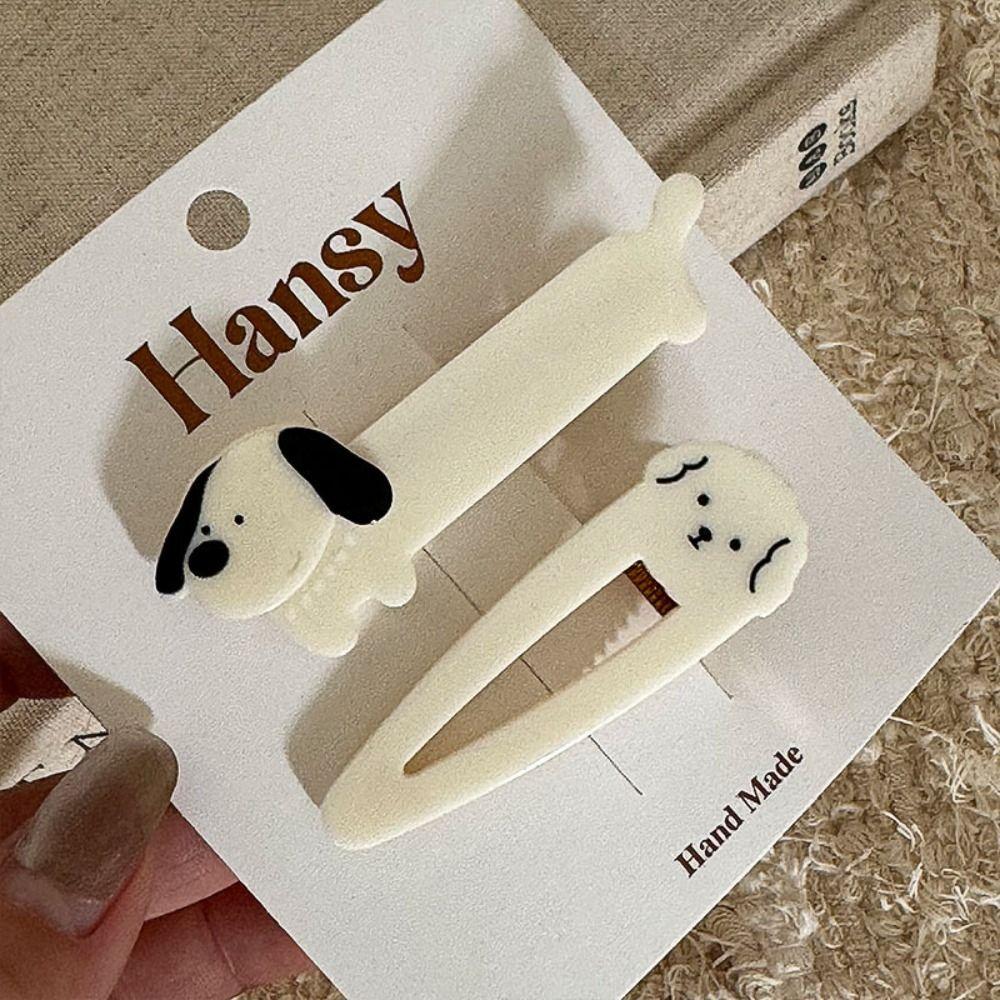 2Pcs/set Cat Animals Hair Clip Dog Barrettes Headwear Hairpin Women