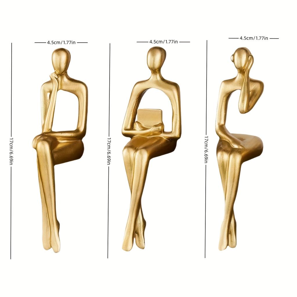 3pcs Modern Minimalist Living Room Decoration Set - Soft Luxury Home Accessories, Wine Cabinet, TV Cabinet, Creative Sitting Table decor