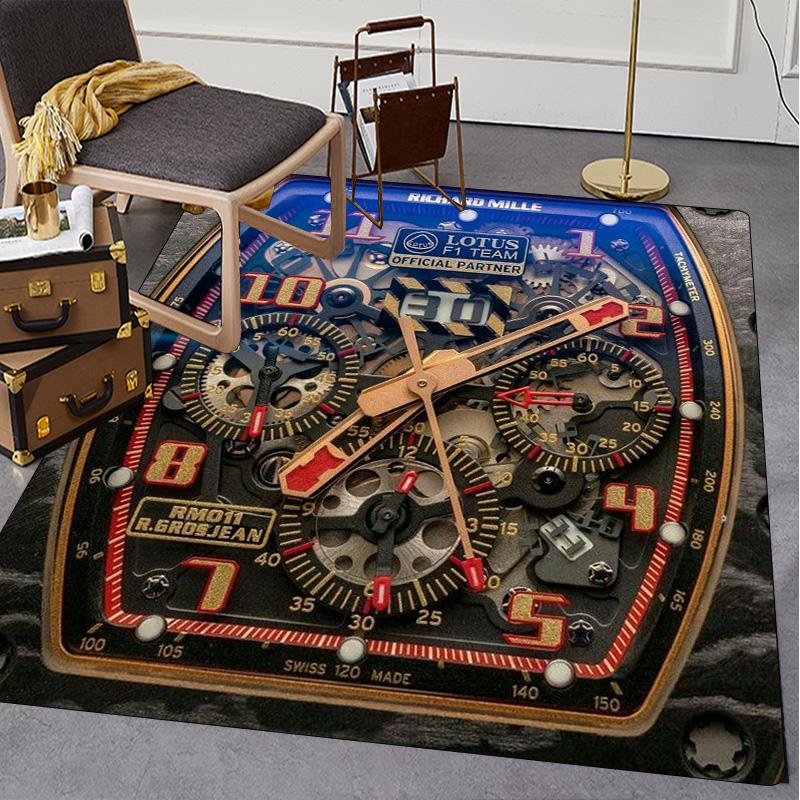 Swiss watch R-Richard Miller printed carpet high-end watch dial floor mat living room sofa room decorative art rugs