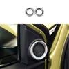 Cover Trim Silver Steel 2017- A Pillar Speaker Frame 2Pcs For Honda CRV CR-V