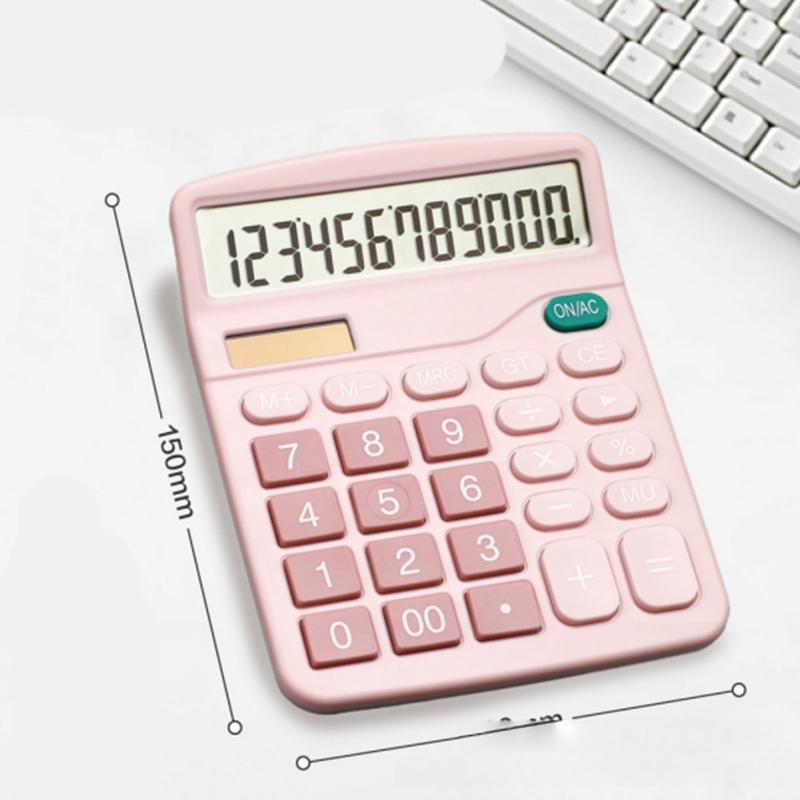 Solar-powered Calculator High Appearance Level Cute Computer Office and Student Calculator Small Size Classic and Simple
