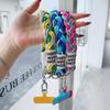 Niedliches Handy-Lanyard zum Aufhängen, Dekoration, kann getragen werden, gedrehtes Seil, Anti-Verlust-Anhänger, modisch, starkes Handgelenk, kurze Riemen