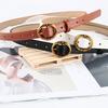 2022 New Round Buckle Belt Women's Fashion Simple Retro Waist Belt Decoration Jeans Belt