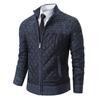 Men's Padded Thickened Fall and Winter Knitwear Splicing Sweater Coat Men's Jacket Cardigan