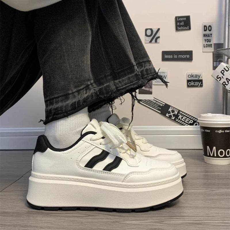 Women Casual Small White Shoes Designer Chunky All-match Student Board Shoes Autumn Winter Soft Bottom Comfortable Sneakers