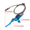 Motorcycle Aluminium Hydraulic Clutch 1200mm Silver Lever Master Cylinder Clutch For 125-250cc Vertical Engine Motocross