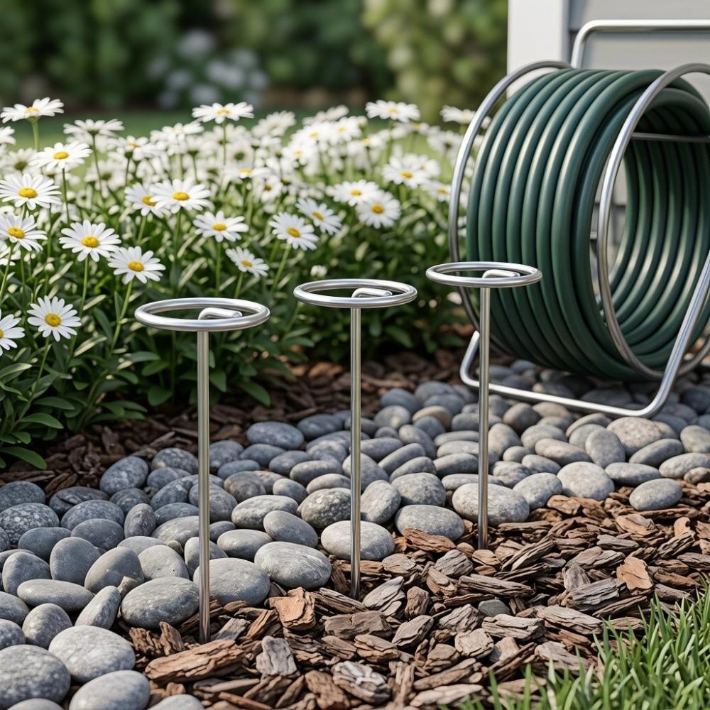 50Pcs Garden Tools G-Type Ground Stakes Heavy Duty Reusable Weed Barrier Fabric Stakes Portable Fixing Ground Pegs Outdoor