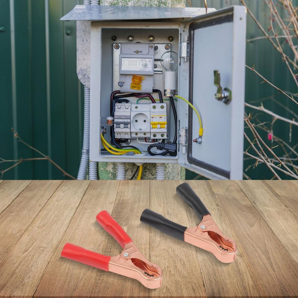 Strong and Sturdy 50A Car Clips Battery Clamps Crocodile Clip