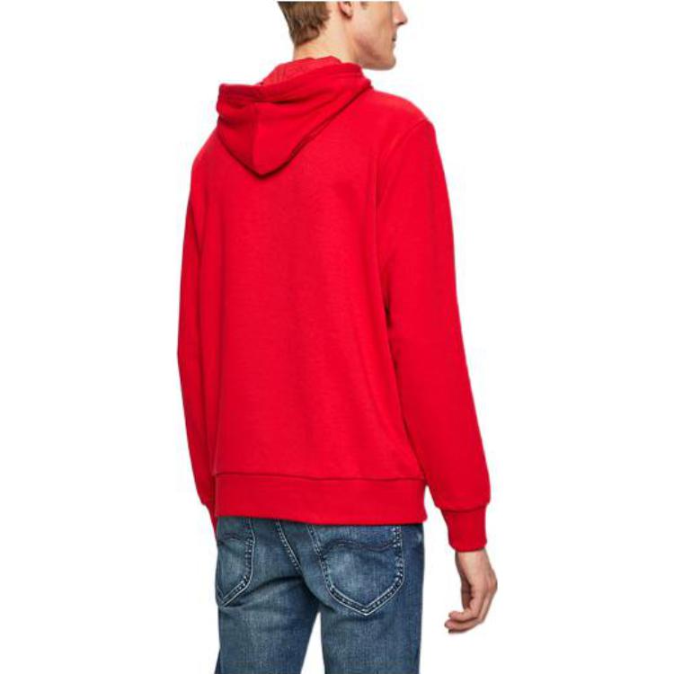 Converse Sweatshirts Men's Red Hooded Moderate Regular 10008926-A05