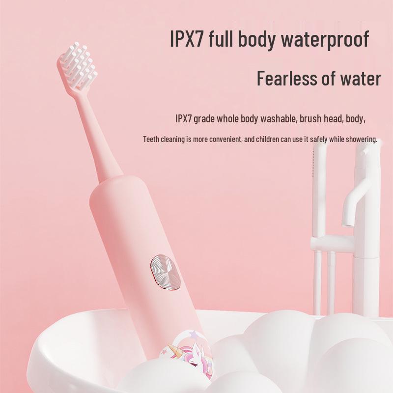 Children's Sonic Electric Toothbrush – Cute Cartoon, Soft Bristles, Smart Timer, Perfect Gift.
