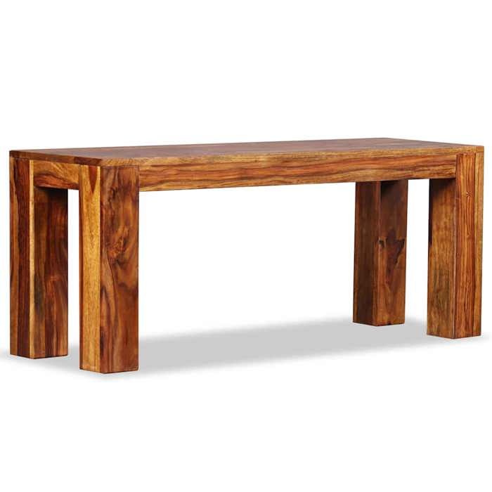 VidaXL Banc Banquette Mobilier Meuble de Jardin Parc Bois de Sesham Massif 244352