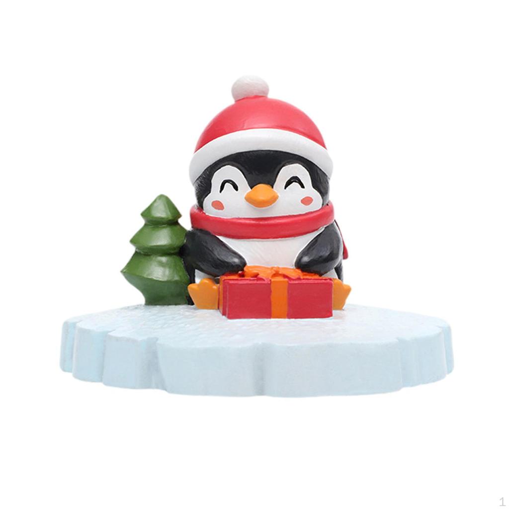 Statuetta Pinguino Cartone Animato, Statua da Giardino, Ornamento Paesaggistico, Miniatura, Può Galleggiare sull'Acqua,