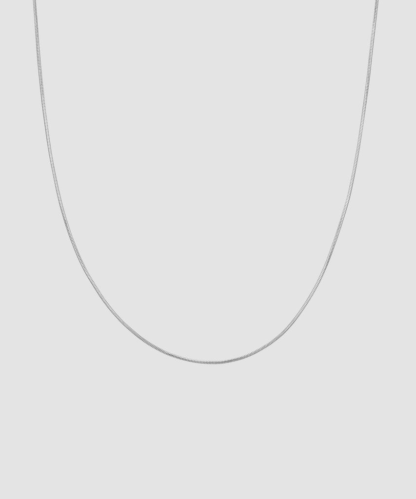 Maz Steel Round Snake Chain Necklace