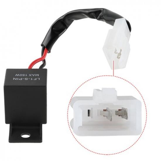 Motorcycle Electronic Flasher Relay 2Pin LED Signal Hyper Lights Flash LF1-S-PIN