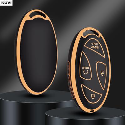 Golden Tpu Car Remote Key Case Cover Shell For Hyundai Ioniq 6 New Grand Prix Gn7 Kona Protected Holder Keyless Fob 5 7 Buttons