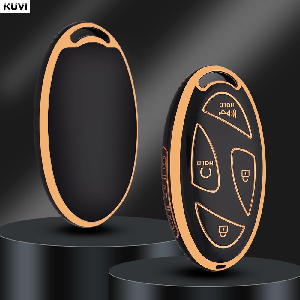 Golden Tpu Car Remote Key Case Cover Shell For Hyundai Ioniq 6 New Grand Prix Gn7 Kona Protected Holder Keyless Fob 5 7 Buttons
