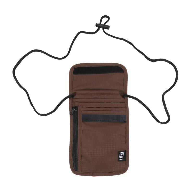 Waterproof RFID Nylon storage bag Travel document Card passport Bag Neck Wallet Money Document Card Passport Pouch