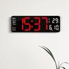 Modern Minimalist Digital Wall Clock With Led Display And Date For Living Room Decor