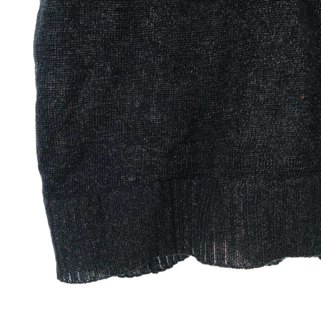 Givenchy Made In Italy No Sleeve Frill Knit S Navy Women Used