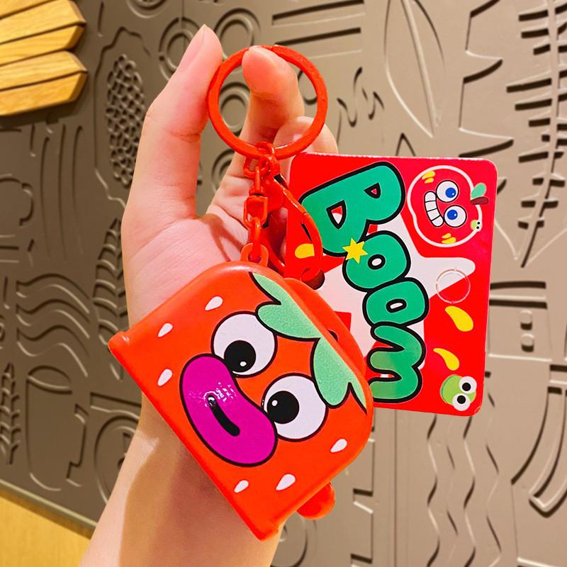

Whimsical Bread Fruit Machine Keychain Charming Bag Accessory For Birthdays Holidays And Strawberry