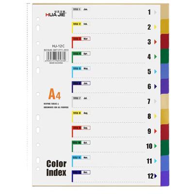 Pagini Index Colorate A4 HUA JIE