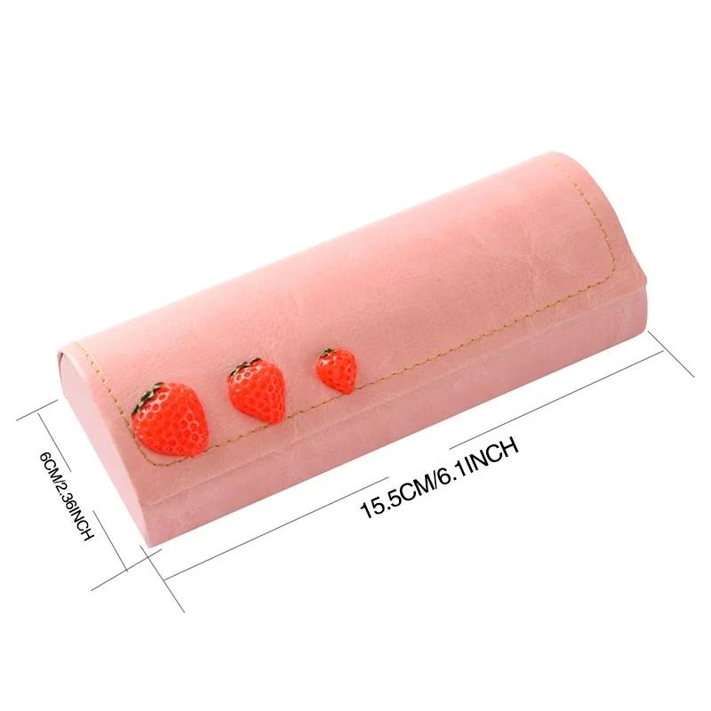 Creative Styling Strawberry Pencil Case Stationery Box Cute Glasses Box Makeup Box for Girl Gifts Pen Case