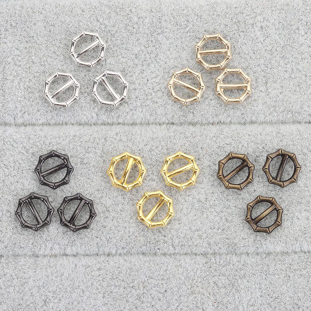 40pcs New 5mm Tri-glide Belt Buckle Mini Metal Doll Bags Buckles DIY Newest Small Strap Buckles Doll Buttons Shoes Accessories