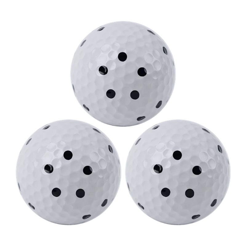 

3Pcs Indoor Simulators Dedicated Golf Balls 6 Side 5 Dots Pattern Golf Ball For Swing Analysis Indoor Outdoor Training 1