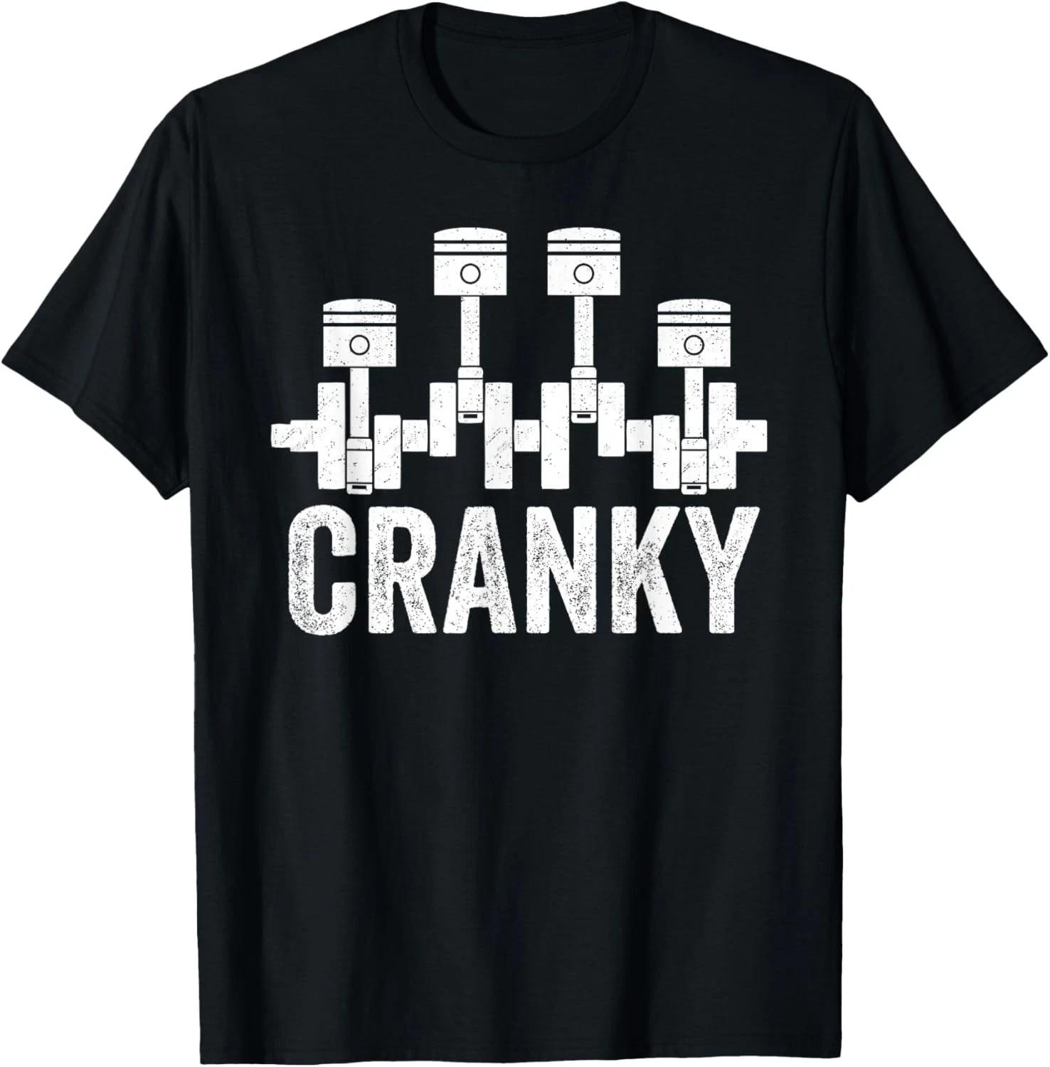 Cranky Car Engine Crankshaft Cars Lover Mechanics Father Day unisex T-Shirt L